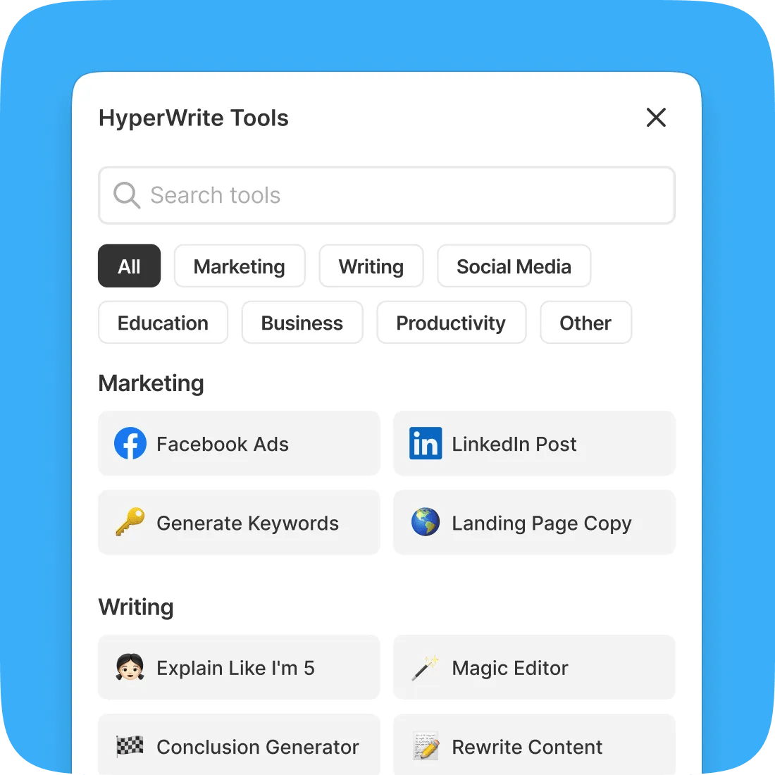 HyperWrite Your Personal AI Writing Assistant